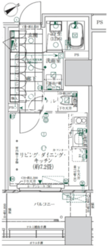 ローレルタワールネ浜松町 403 間取り図