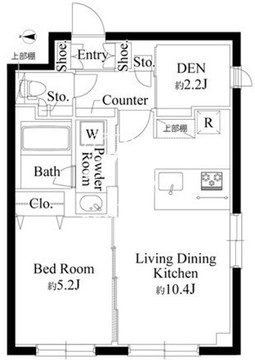 ラペルラ下北沢 303 間取り図