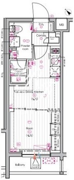 ザ・プレミアムキューブG東中野 325 間取り図