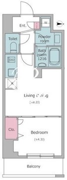 N-flats板橋 402 間取り図