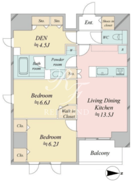 N-flats板橋 1102 間取り図