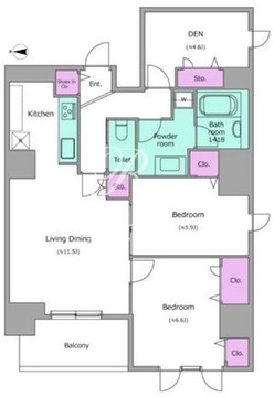 N-flats板橋 1103 間取り図