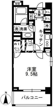 レジディア中落合 B507 間取り図