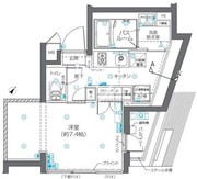 ズーム碑文谷 502 間取り図