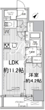 サンウッド東日本橋フラッツ 403 間取り図