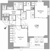 オーパスレジデンス日本橋水天宮 902 間取り図