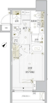 ヴァレッシア早稲田駅前シティ 101 間取り図