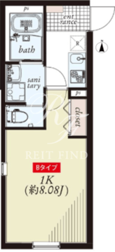 アズスマート大森町 102 間取り図