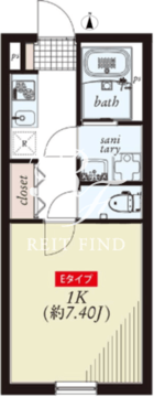 アズスマート大森町 306 間取り図