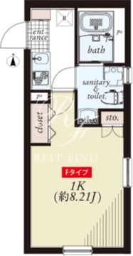 アズスマート大森町 207 間取り図