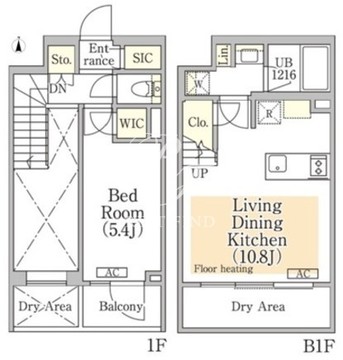 イプセ神楽坂 103 間取り図