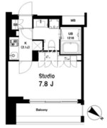中目黒ウエスト 704 間取り図