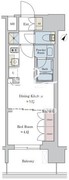 ブリリアイスト大井町 406 間取り図