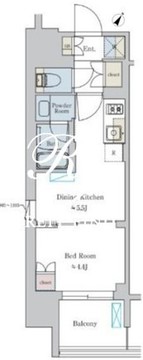 ブリリアイスト大井町 1105 間取り図