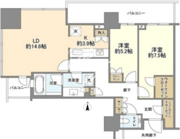 ブランズ渋谷桜丘 2309 間取り図