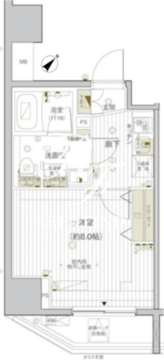 ヴァレッシア早稲田駅前シティ 704 間取り図