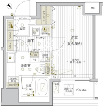 ヴァレッシア早稲田駅前シティ 902 間取り図