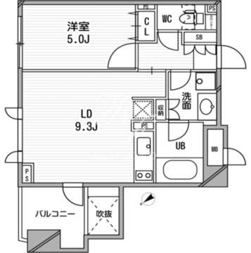 クリオ渋谷ラ・モード 309 間取り図