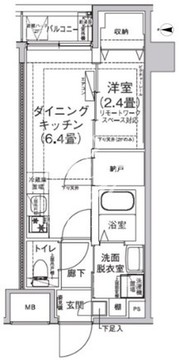 アイルプレミアム押上ノルド 107 間取り図