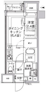 アイルプレミアム押上ノルド 207 間取り図