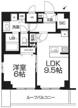 ラクラス押上 601 間取り図