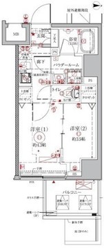 クレイシアIDZ浅草 403 間取り図