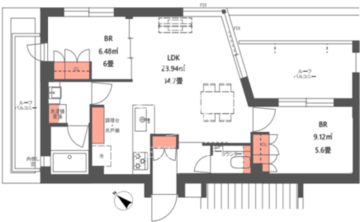 ニフィット小石川 502 間取り図