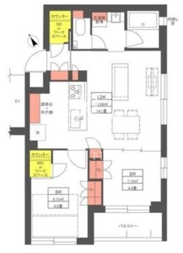 ニフィット小石川 405 間取り図