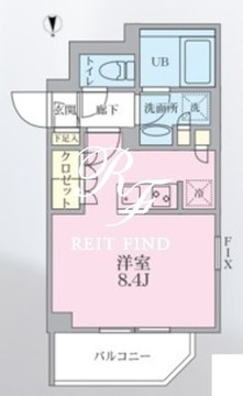 リージア三軒茶屋 409 間取り図