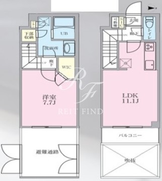 リージア三軒茶屋 103 間取り図