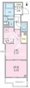 リージア三軒茶屋 401 間取り図