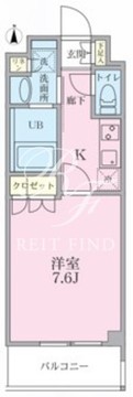 リージア三軒茶屋 203 間取り図