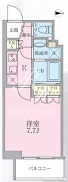 リージア三軒茶屋 207 間取り図