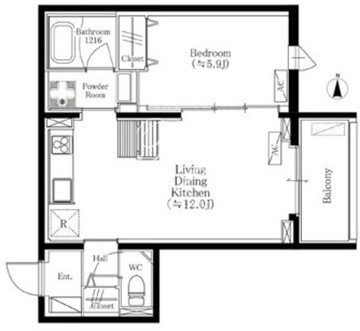 OTTO FLATS 205 間取り図