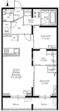 OTTO FLATS 203 間取り図