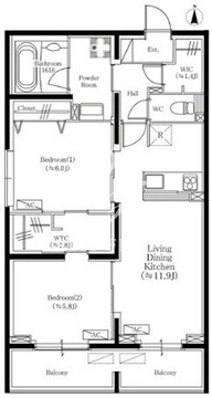 OTTO FLATS 202 間取り図