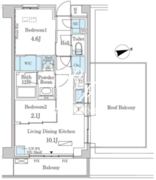 インスタイルレジデンス本駒込 605 間取り図