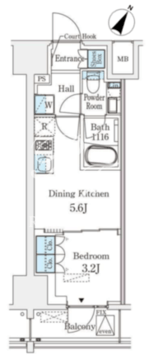 ベルファース神田神保町 202 間取り図