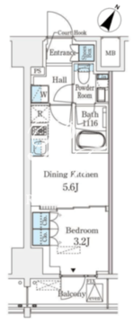 ベルファース神田神保町 402 間取り図