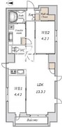 ライブフラット錦糸町 601 間取り図