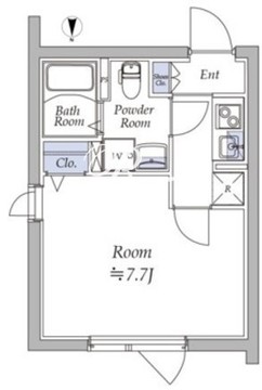 アトリオフラッツ戸越 202 間取り図