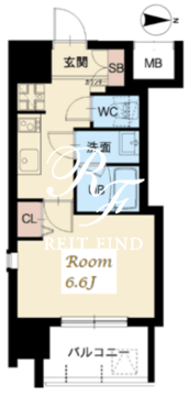 スプランディッド大山 803 間取り図