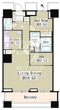 ザ東京タワーズシータワー 724 間取り図