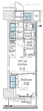 ベルファース錦糸町サウス 803 間取り図