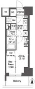 コンフォリア東新宿 812 間取り図