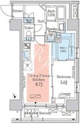 パークアクシス日本橋茅場町ステーションゲート 1204 間取り図