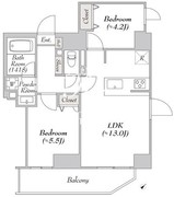 リテラス浅草橋イースト 1302 間取り図