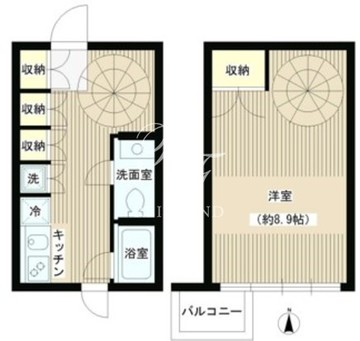 ジョイス広尾 102 間取り図