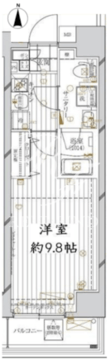 レガリス錦糸町 603 間取り図