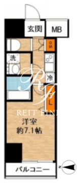 エステムプラザ東京ライズ 1203 間取り図